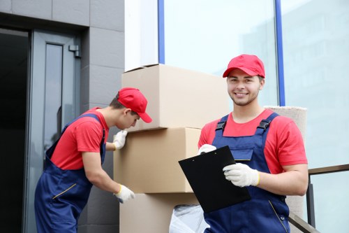 Local man and van removals team assisting with a Petersham house move