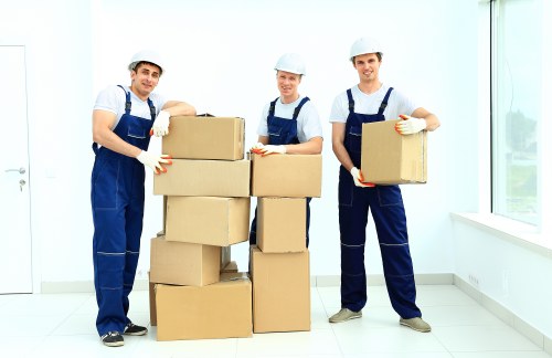 Moving team preparing a Petersham home relocation