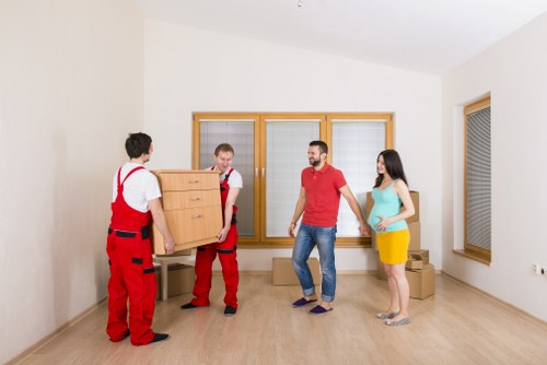 Careful furniture loading for a Petersham house move