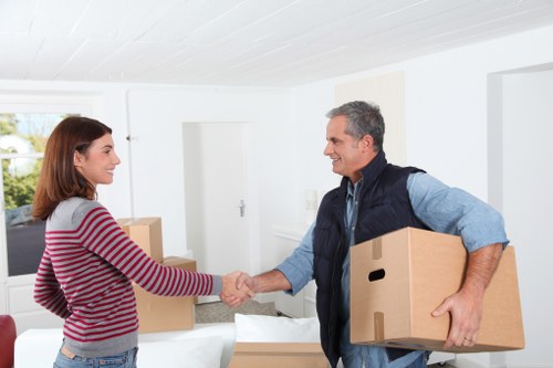 Packing and loading furniture for a Petersham home move