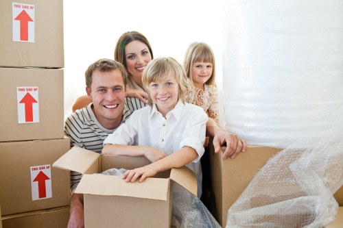 Furniture loading into a moving truck in Petersham