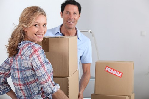 Removal truck and team handling a narrow inner-west street move in Petersham