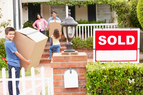 Careful handling of bulky items during a Petersham move